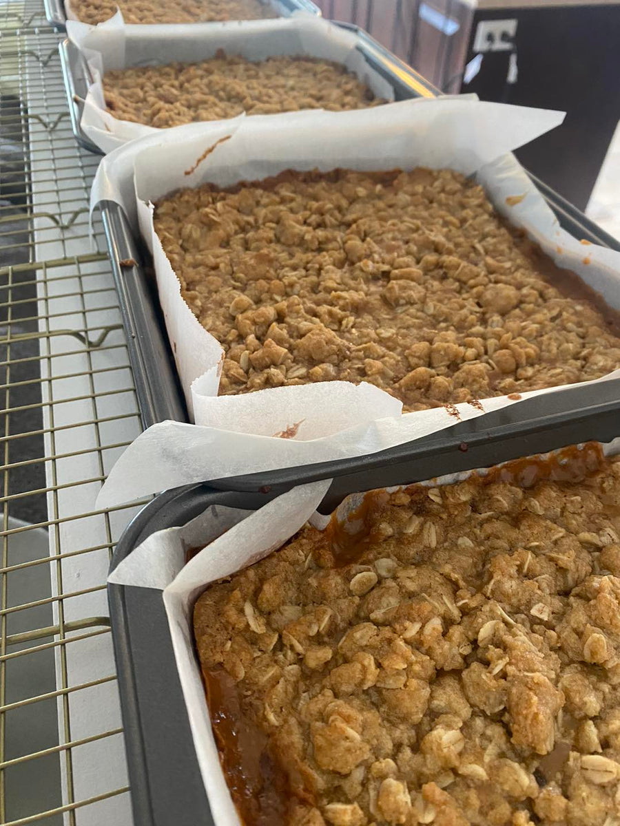 Friday, August 16th pickup Chocolate Caramel Oat Bars Cookie Starts